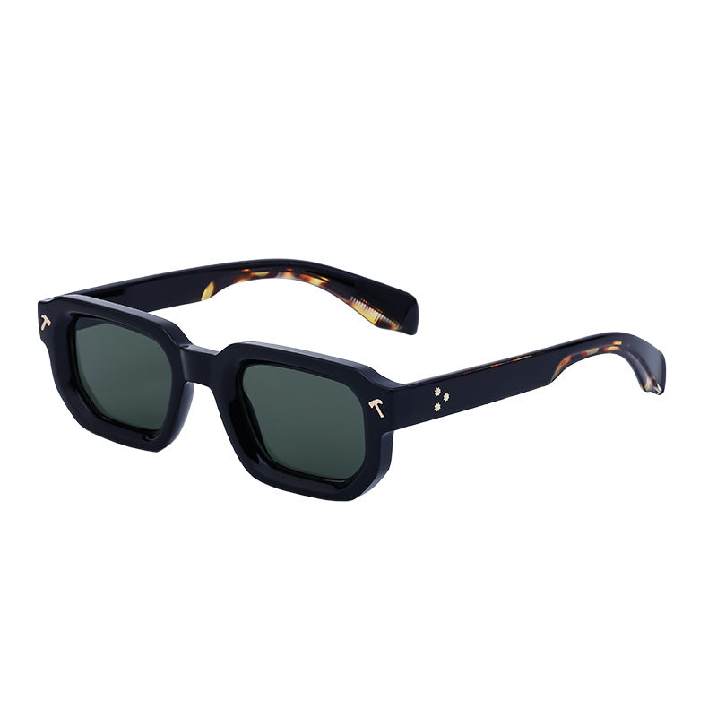 RETRO SHADES; Square Frame Sunglasses Men's Advanced Driving Small Frame Sunglasses Men