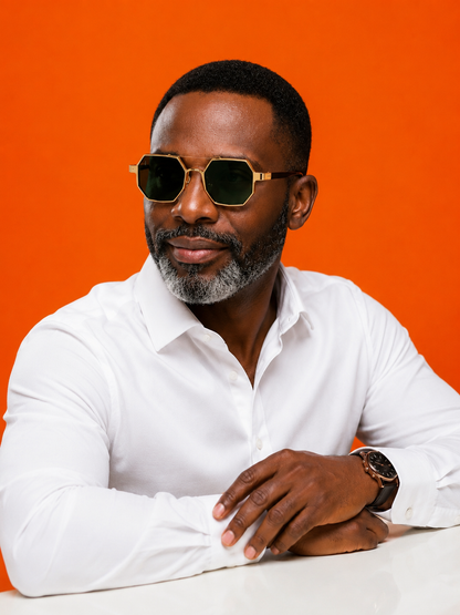 Oro Ottagono – Premium Gold Frame Sunglasses