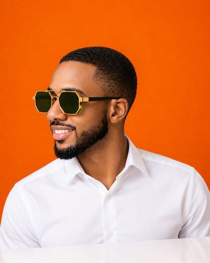 Oro Ottagono – Premium Gold Frame Sunglasses