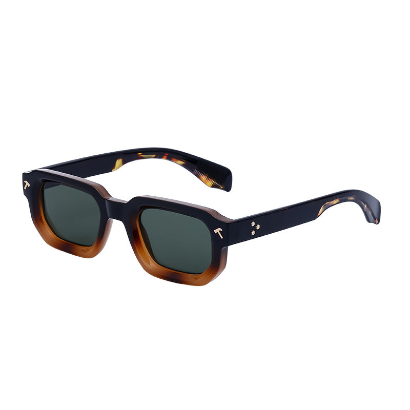 RETRO SHADES; Square Frame Sunglasses Men's Advanced Driving Small Frame Sunglasses Men