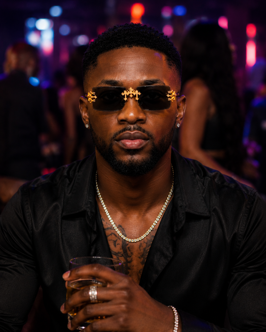 Croce Ash Elite™ Luxury Rimless Sunglasses | Premium Gold Designer Eyewear 7