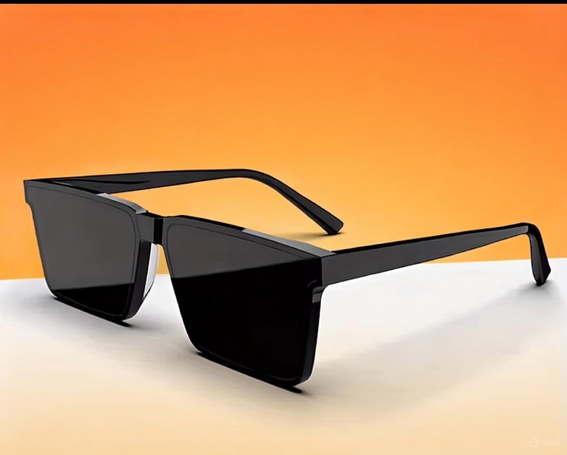 SHADOW ELITE – Matte Black Square Sunglasses
