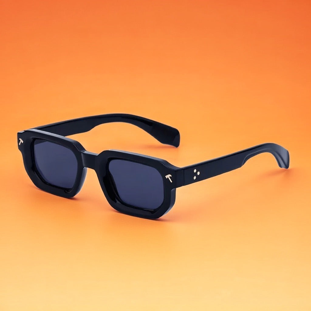 RETRO SHADES; Square Frame Sunglasses Men's Advanced Driving Small Frame Sunglasses Men