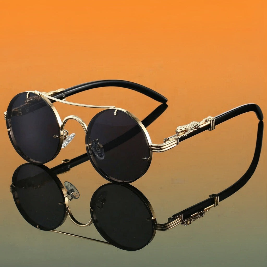 cabeza de leopardo Double Beam Sunglasses