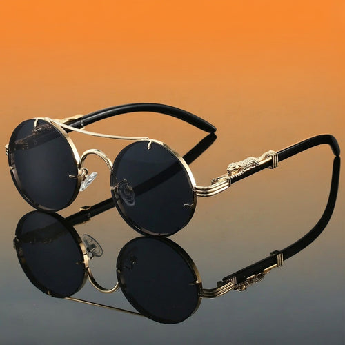 cabeza de leopardo Double Beam Sunglasses