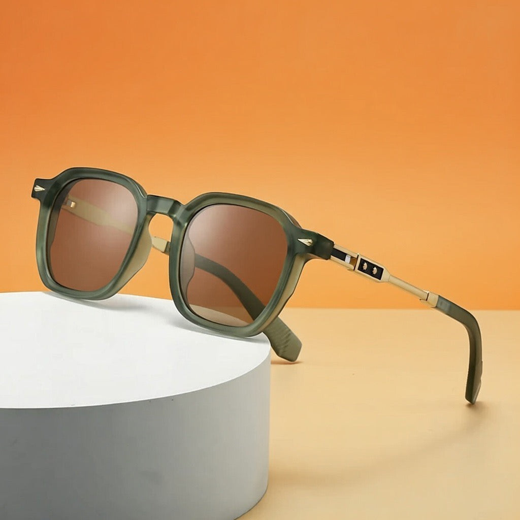 ELIXIR HABLO Round-frame Metal Sunglasses