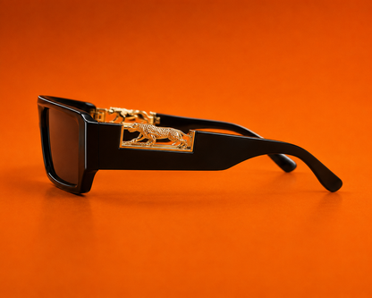 Nero Leopardus – Premium Gold Frame Sunglasses 11