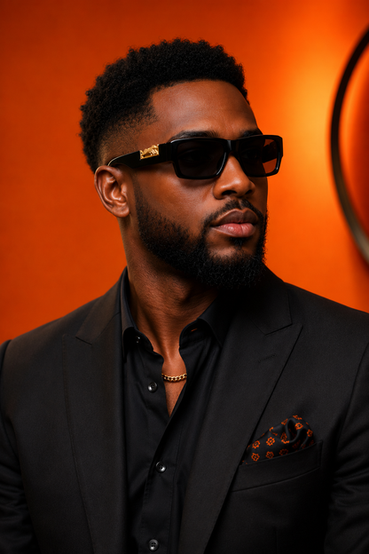 Nero Leopardus – Premium Gold Frame Sunglasses 4