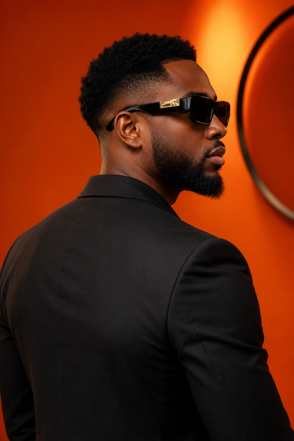 Nero Leopardus – Premium Gold Frame Sunglasses 7