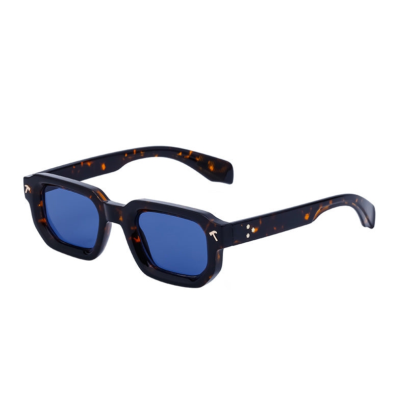 RETRO SHADES; Square Frame Sunglasses Men's Advanced Driving Small Frame Sunglasses Men