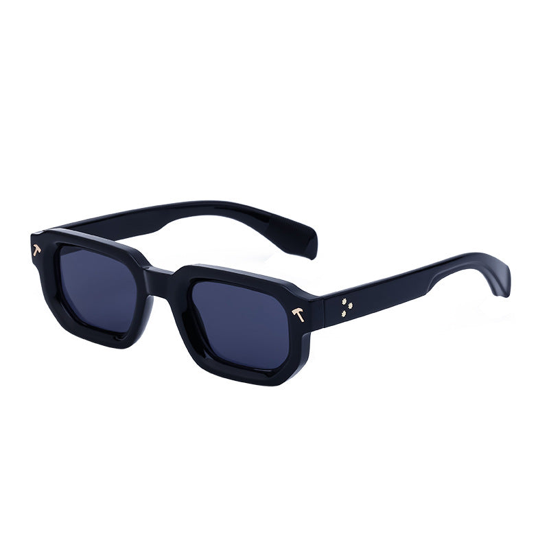 RETRO SHADES; Square Frame Sunglasses Men's Advanced Driving Small Frame Sunglasses Men