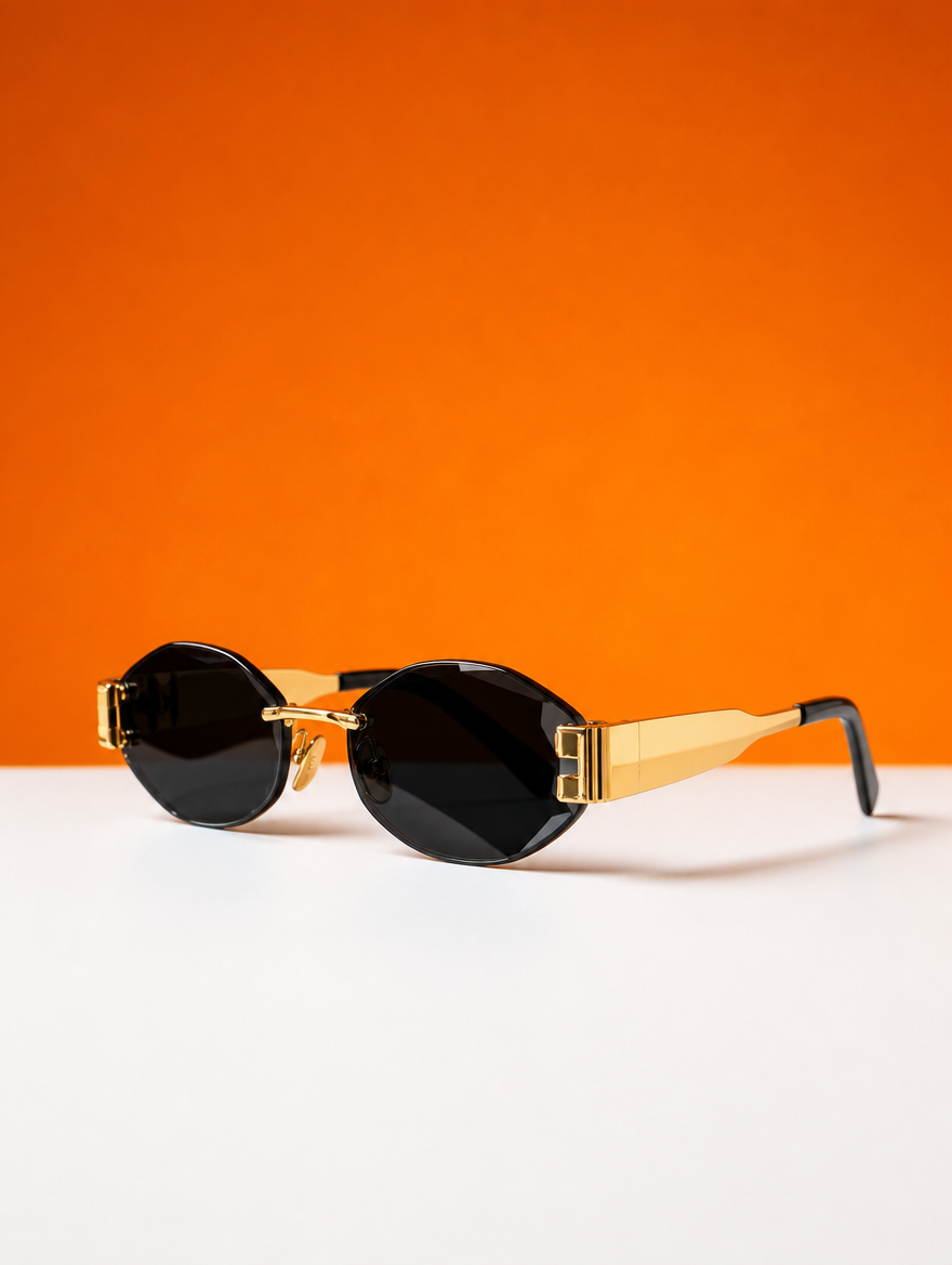 Polygon Rimless Elegant premium Sunglasses