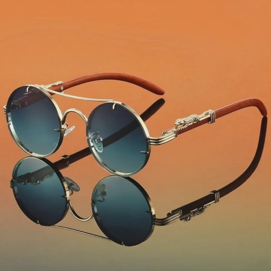 cabeza de leopardo Double Beam Sunglasses